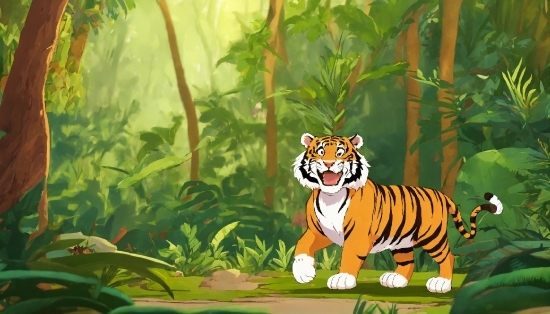 Plant, Siberian Tiger, Bengal Tiger, Tiger, Felidae, Natural Environment