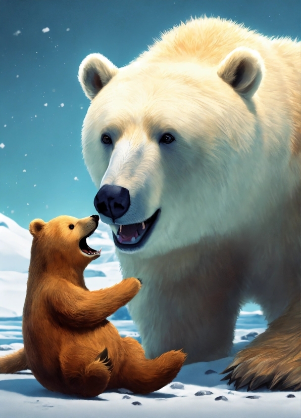 Polar Bear, Carnivore, Organism, Terrestrial Animal, Adaptation, Happy