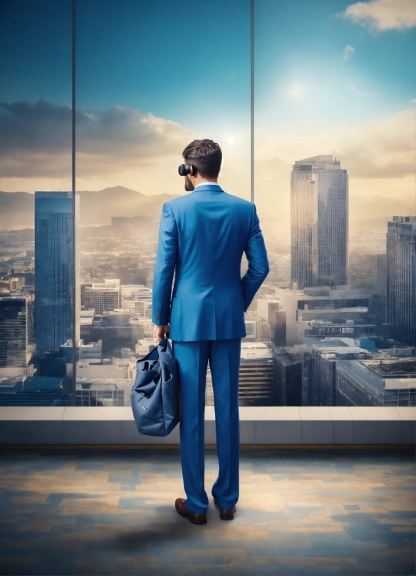 Poster 50x70, Cloud, Sky, Azure, Blue, Skyscraper