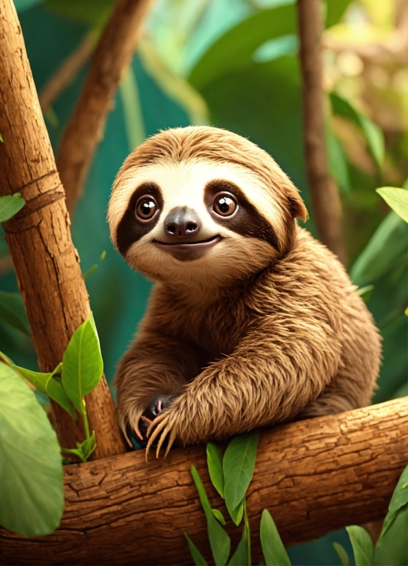 Primate, Botany, Threetoed Sloth, Wood, Organism, Terrestrial Plant