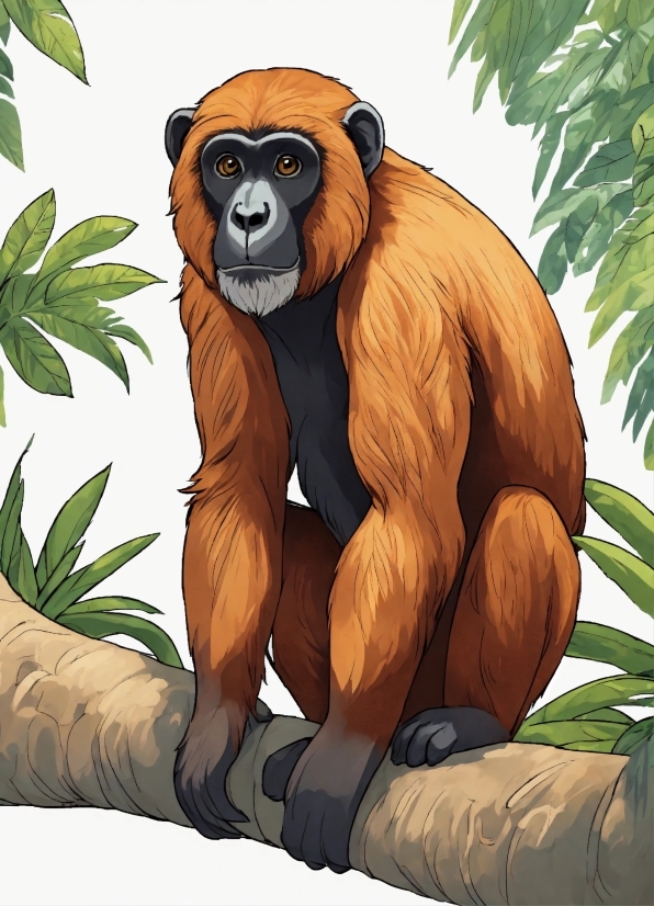 Primate, Cartoon, Mammal, Organism, Terrestrial Animal, Illustration