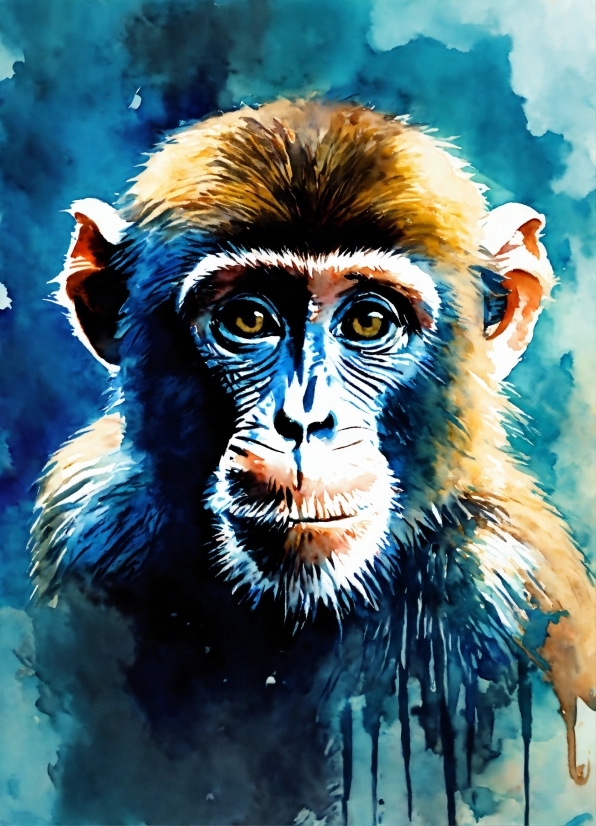 Primate, Jaw, Painting, Organism, Art, Paint