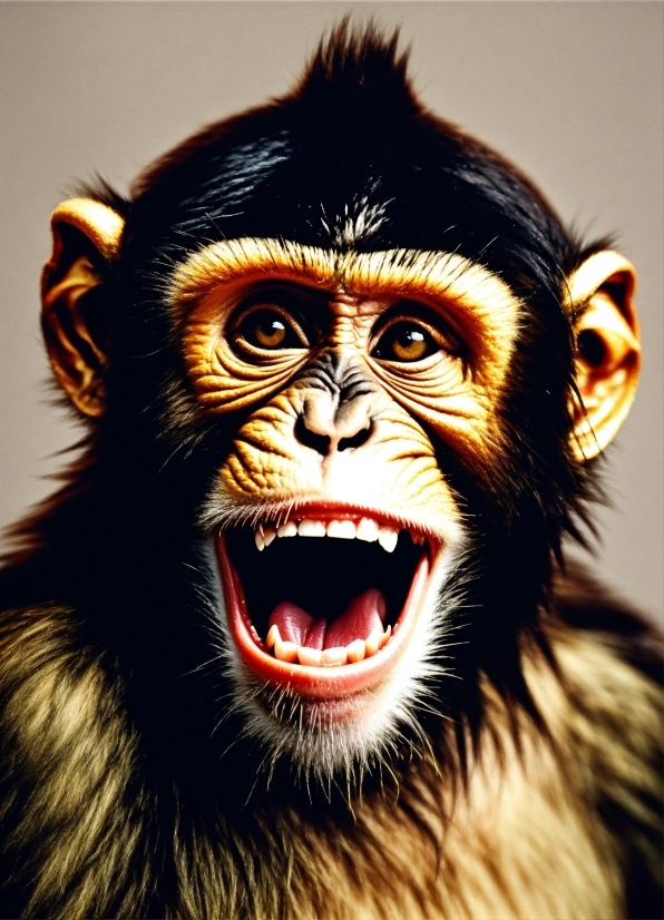 Primate, Light, Jaw, Terrestrial Animal, Snout, Fang