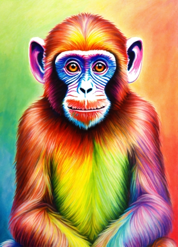 Primate, Vertebrate, Organism, Mammal, Terrestrial Animal, Art