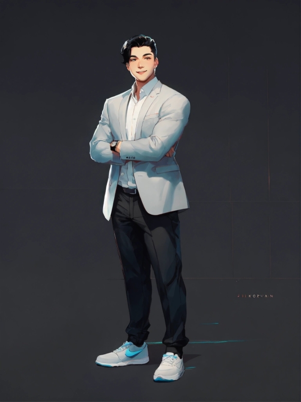 Print Poster A2, Suit Trousers, Hand, Dress Shirt, Flash Photography, Sleeve