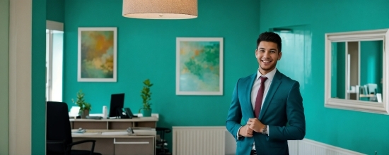Property, Smile, Green, Tie, Drawer, Computer Monitor