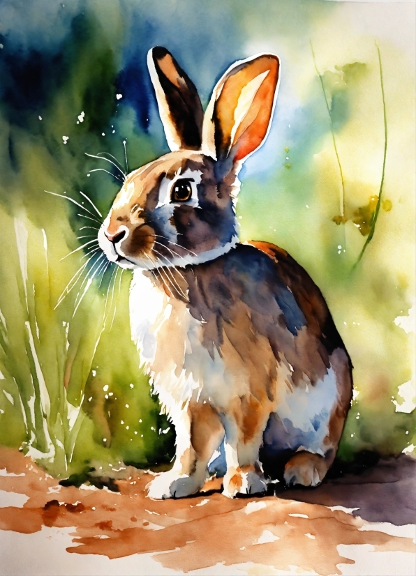Rabbit, Painting, Art, Hare, Art Paint, Fawn