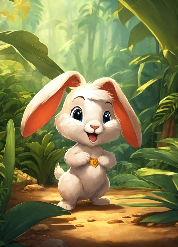 Rabbit, Plant, Nature, Botany, Leaf, Cartoon