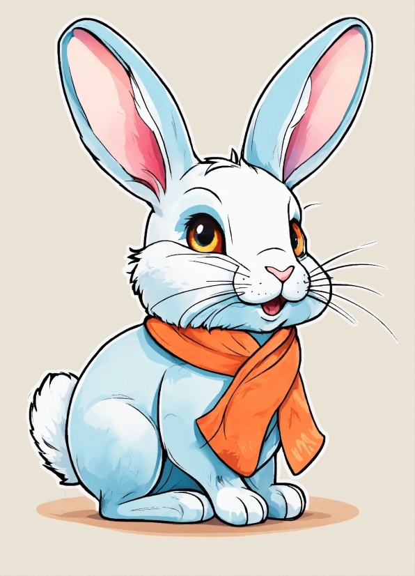 Rabbit, Vertebrate, Organism, Cartoon, Mammal, Rabbits And Hares