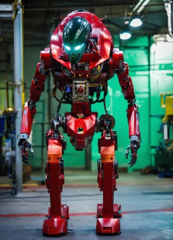 Red, Machine, Toy, Fictional Character, Carmine, Robot