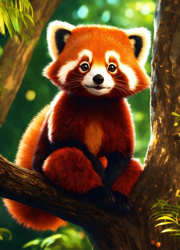 Red Panda, Plant, Natural Environment, Botany, Branch, Carnivore