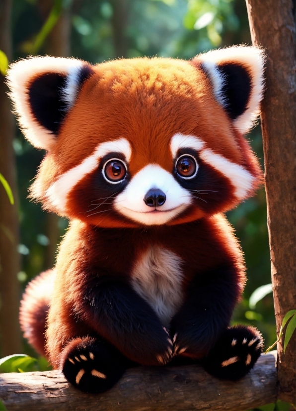 Red Panda, Vertebrate, Carnivore, Organism, Mammal, Natural Material