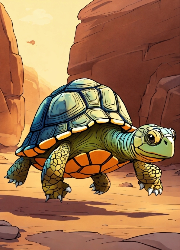 Reptile, Chelonoidis, Turtle, Mode Of Transport, Galpagos Tortoise, Cartoon