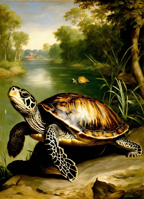 Reptile, Water, Nature, Cloud, Turtle, Hawksbill Sea Turtle