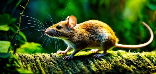 Rodent, Organism, Meadow Jumping Mouse, White Footed Mice, Grass, Whiskers