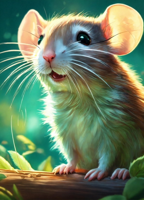 Rodent, Organism, Smile, Whiskers, Grass, Fawn