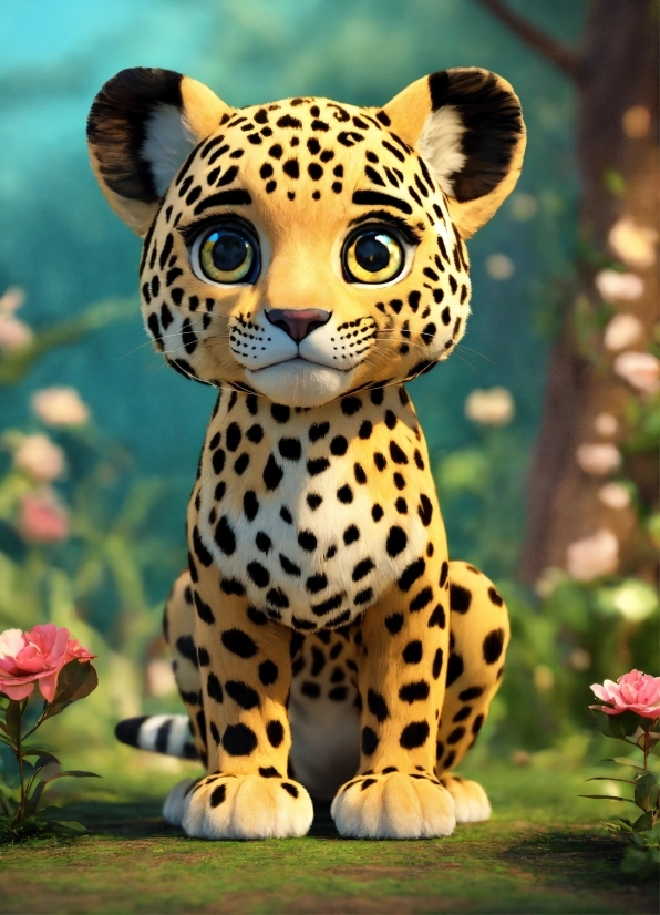 Royalty Free Illustrations, Plant, Felidae, Carnivore, Organism, Yellow
