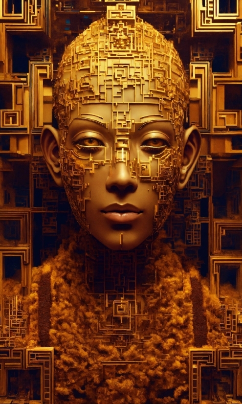 Sculpture, Amber, Temple, Yellow, Gold, Art