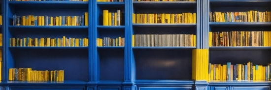 Shelf, Furniture, Bookcase, Blue, Rectangle, Azure
