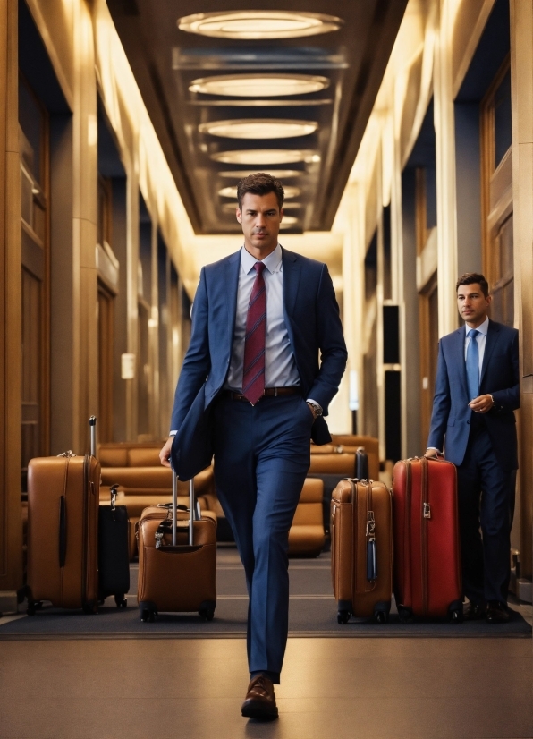 Shoe, Dress Shirt, Fashion, Tie, Standing, Luggage And Bags