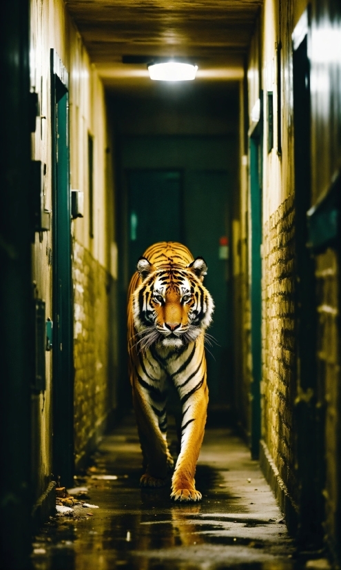 Siberian Tiger, Bengal Tiger, Tiger, Carnivore, Felidae, Yellow