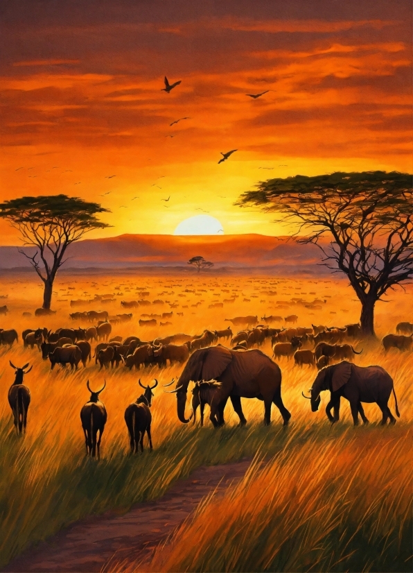 Ulead Video Studio, Cloud, Sky, Ecoregion, Plant Community, Elephant