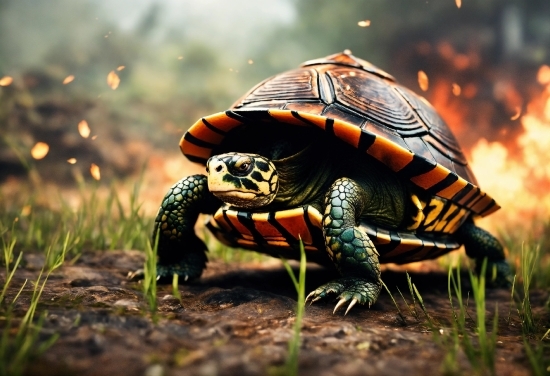 Vertebrate, Reptile, Grass, Turtle, Adaptation, Terrestrial Animal