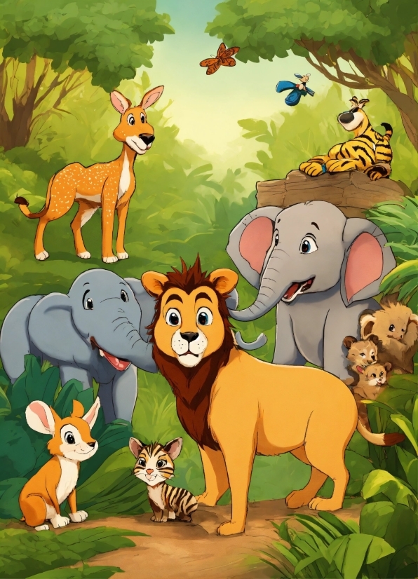 Vertical Video Editor, Plant, Cartoon, Vertebrate, Ecoregion, Green