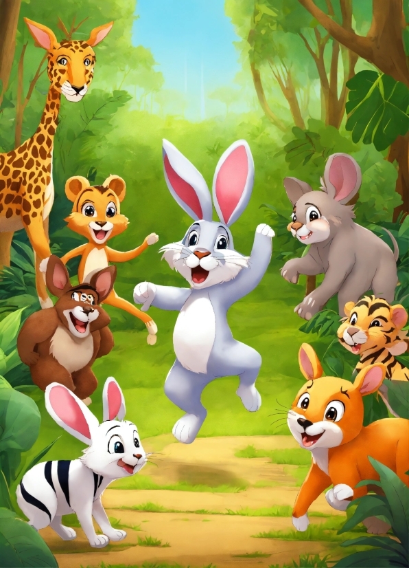 Vidmix Music Video Editor, Cartoon, Green, Vertebrate, Happy, Organism