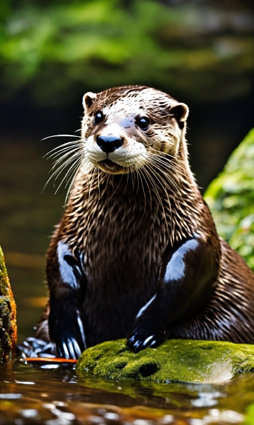 Water, Nature, Carnivore, Mustelidae, Whiskers, Otter