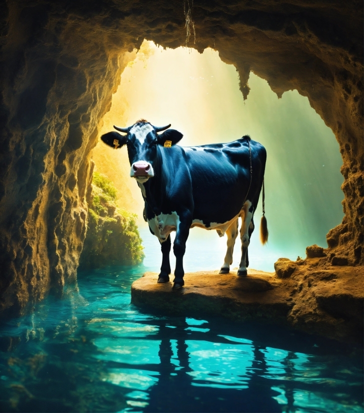 Water, Sky, Azure, World, Working Animal, Dairy Cow