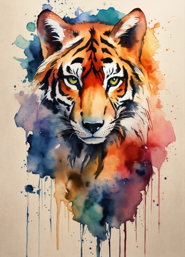 White, Bengal Tiger, Paint, Felidae, Siberian Tiger, Carnivore