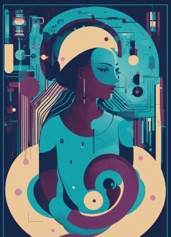 Winavi, Blue, Font, Art, Electric Blue, Painting