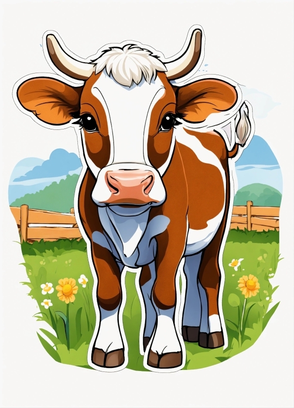 Working Animal, Dairy Cow, Terrestrial Animal, Fawn, Snout, Livestock