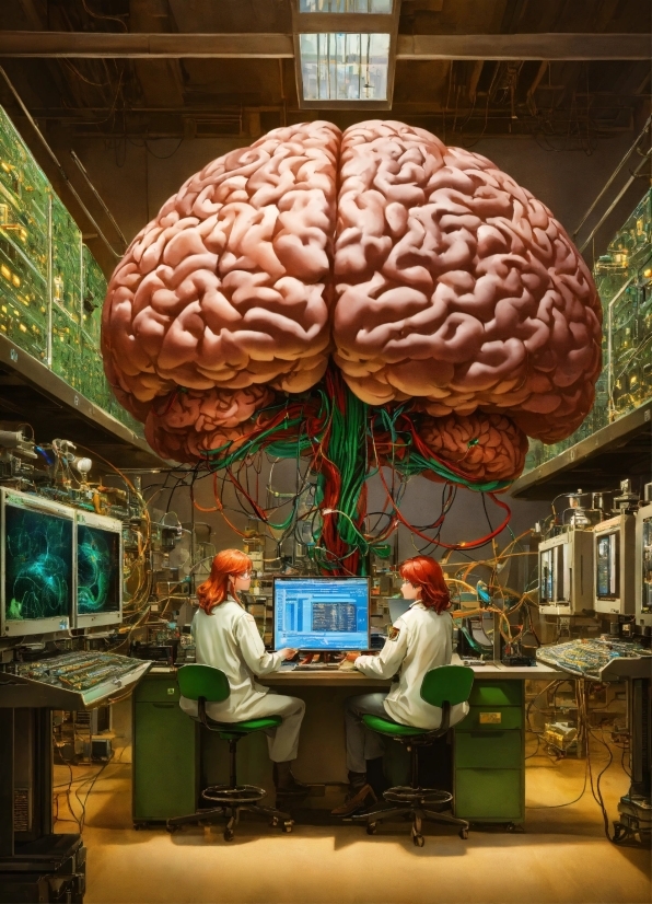 World, Computer, Brain, Organ, Lighting, Plant
