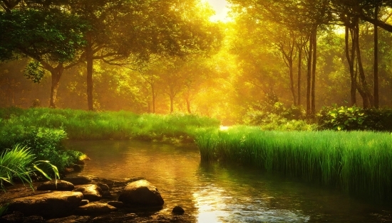 Advanced Ai Image Generator, Water, Plant, Light, Sky, Branch