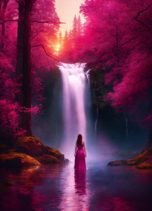 Ai Image Trace, Water, Plant, Light, Nature, Natural Landscape