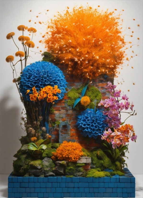 Ai Ml Solutions, Flower, Plant, Blue, Leaf, Orange