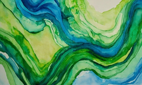 Art Paint, Green, Liquid, Azure, Natural Environment, Painting