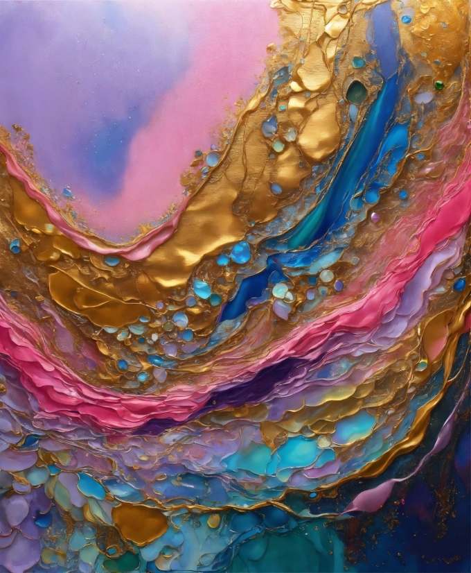 Artificial Intelligence Machine Learning And Deep Learning, Azure, Paint, Cloud, Art, Painting