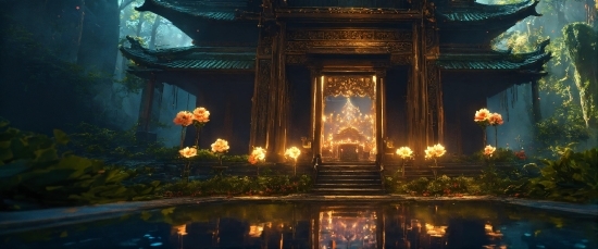 Building, Plant, Art, Event, Temple, Symmetry