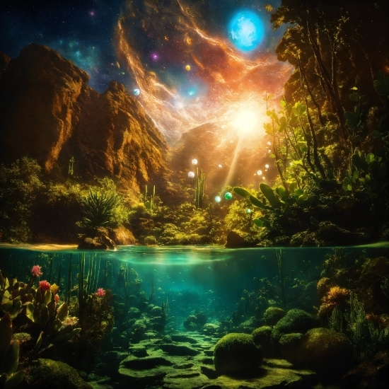 Dall E Video Generator, Water, Plant, Light, People In Nature, Natural Environment