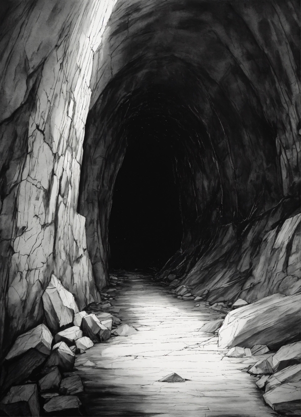 Different Applications Of Machine Learning, Infrastructure, Style, Black-and-white, Cave, Formation