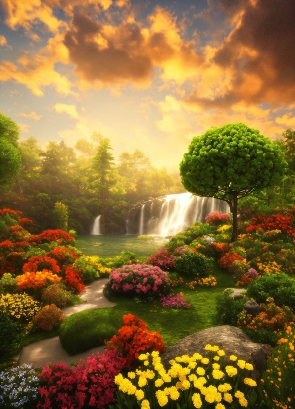 Flower, Cloud, Water, Plant, Sky, Natural Landscape