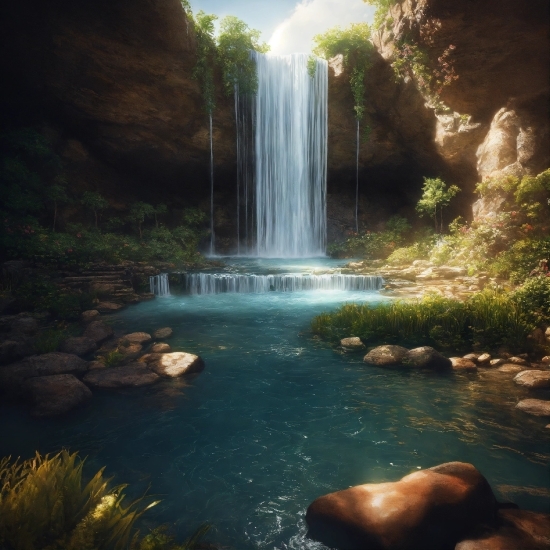 Gpt Image, Water, Plant, Water Resources, Light, Nature