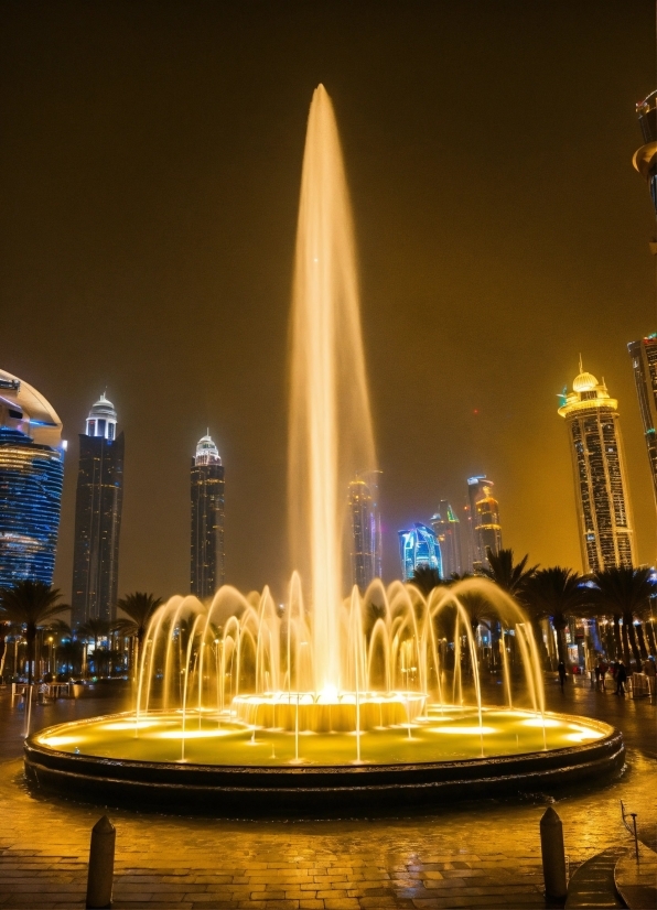 Lensa Photo, Water, Sky, Fountain, Plant, Fluid