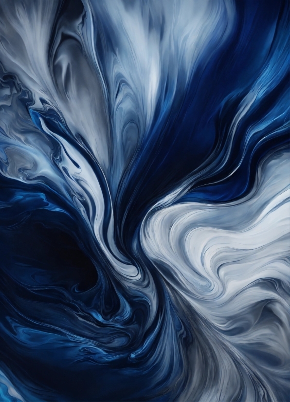 Liquid, Art Paint, Painting, Art, Fluid, Electric Blue