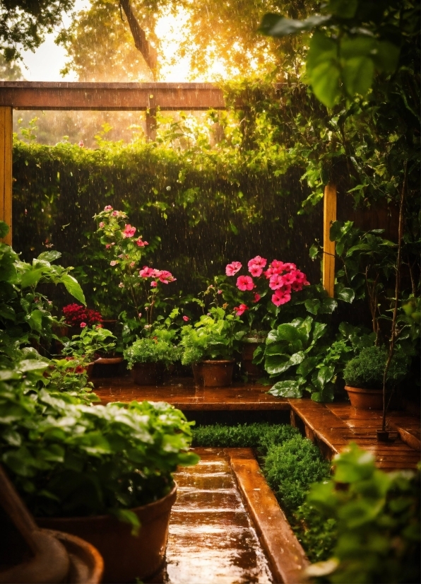 Plant, Flower, Flowerpot, Light, Window, Sunlight
