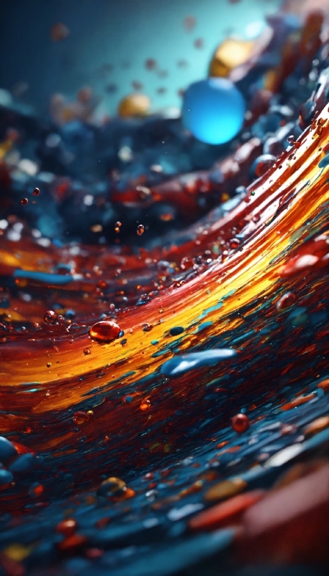 Water, Colorfulness, Liquid, Fluid, Orange, Glass