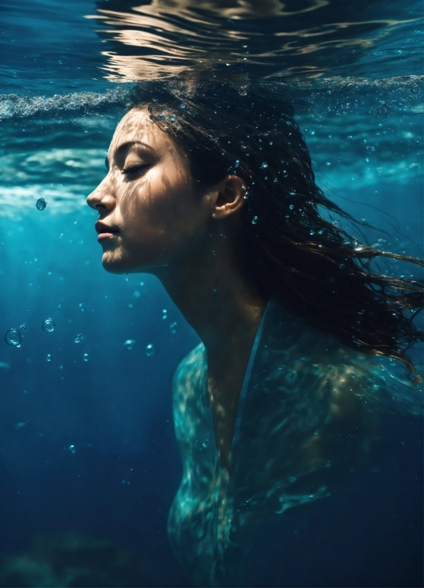 Water, Eye, Flash Photography, Organism, Happy, Underwater